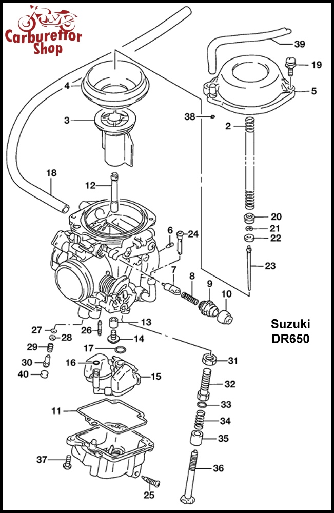 (4) Throttle Slide Diaphragm for Mikuni BST 40 carburetors for Suzuki